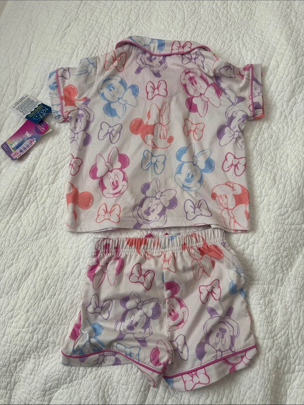 NWT Disney Jr Minnie Mouse 2pc pajama set